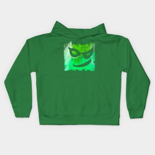 Smile green monster Kids Hoodie